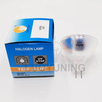 TEQI Light 24 В 100 Вт MR16 Галогенная лампа G6.35 Чашка Лампа для микроскопа Медицинское специальное освещение