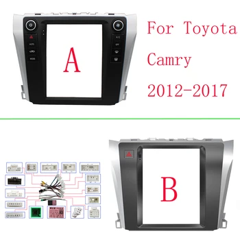 9,7 дюйма 2din приборная панель автомагнитолы для Toyota Camry 2012-2017 стереопанель, для автомобильной панели Teyes с двойной рамкой CD DVD