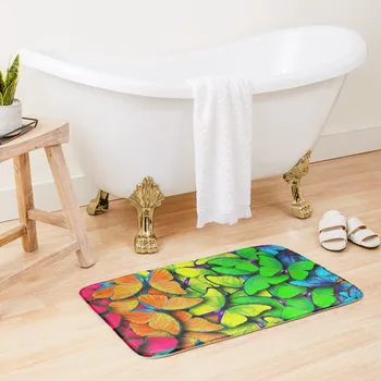 Красочные бабочки Коврики для ванны Коврики для спальни Ванны Туалетный коврик Коврик для ванной комнаты и душа Коврик