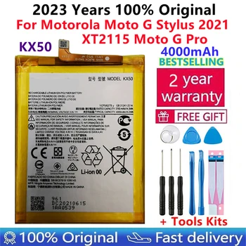 100% оригинальный новый высококачественный сменный аккумулятор KX50 для аккумуляторов Motorola Moto G Stylus 2021 Xt2115 Kx50