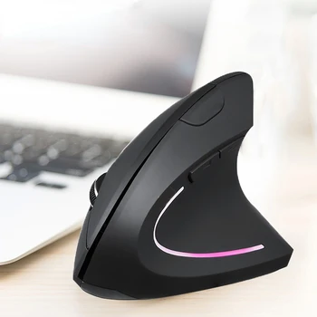 Эргономичная вертикальная мышь 2.4G Беспроводная правая левая компьютерная игровая мышь 6D USB Оптическая мышь Gamer Mause для ноутбука