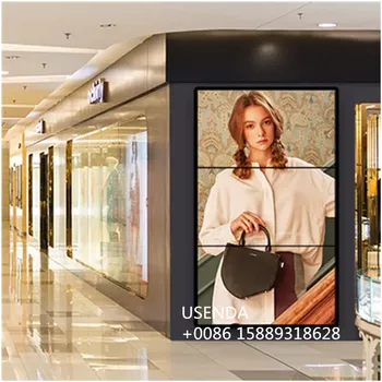 Торговый центр Популярная реклама 4K UHD Монитор Супер тонкая рама 1x3 55-дюймовая панель видеостена ЖК-дисплей