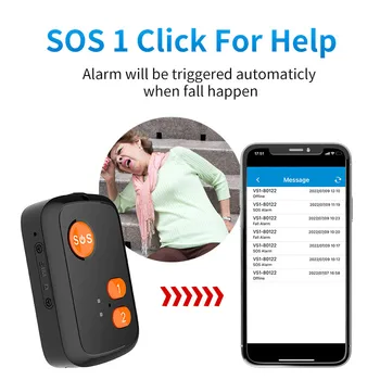 2G 4G SOS тревожная кнопка GPS-трекер для пациентов с болезнью Альцгеймера, пожилых и одиноких работников RF-V51