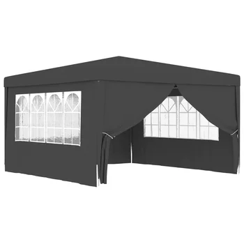 Свадебный шатер 2x2 м 2,5X2,5 м 4x9 м 4x6 м 4x4 м Черный Палатка для приема гостей Палатка для вечеринок со стенами Белый 0,3 унции/фут² Открытая беседка