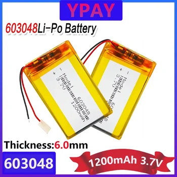 3,7 В 1200 мАч 603048 аккумуляторная батарея литий-полимерные литий-полимерные литий-ионные элементы для светодиодного света DVD GPS MP3 MP4 MP5 PDA PSP Power Bank