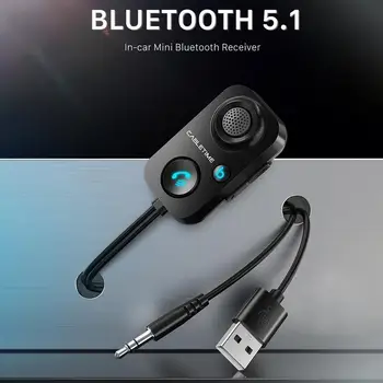 Автомобильный приемник Bluetooth-совместимый 5.0 аудио 3,5 мм FM-передатчик USB FM Модулятор для громкой связи Автомобильный усилитель Динамик Наушники