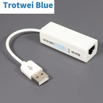 FOVORE Сверхскоростной USB 2.0 - RJ45 USB2.0 - Ethernet Сетевой адаптер LAN Карта 10 Мбит/с Адаптер для ПК с Windows7 Ноутбук Адаптер LAN
