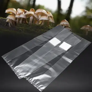 50 шт. Сумка для выращивания штаммов грибов Устойчивая сумка для выращивания съедобных растений ПВХ Высокотемпературная сумка для садоводческих растений