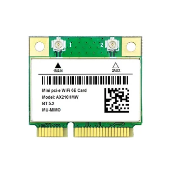 AX210HMW WiFi Card WiFi 6E Mini PCI-E AX210 802.11Ax / Ac 2.4G/5G//6G BT5.2 Беспроводной адаптер для ноутбука