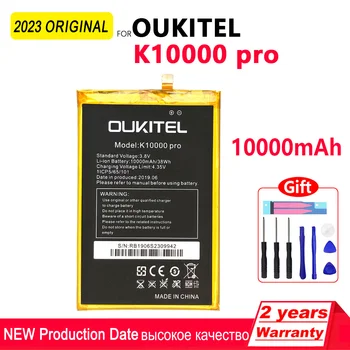 Оригинальный аккумулятор K10000 PRO емкостью 10000 мАч для сменного телефона Oukitel K10000 PRO Высококачественные батареи с инструментами + номер отслеживания