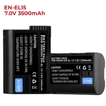 Лот от 1 до 5 Аккумуляторы EN-EL15 7.0V 3500mAh pour appareils photo reflex numériques Nikon D850,D7500,1 V1,D500,D600,D610,D750,D80