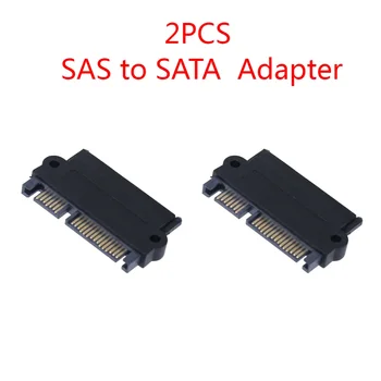 2 / 1 шт. Профессиональный 5 Гбит/с SFF 8482 SAS в SATA 180 ° Высокоскоростной угловой адаптер Преобразователь Прямая головка Прочный портативный для ПК