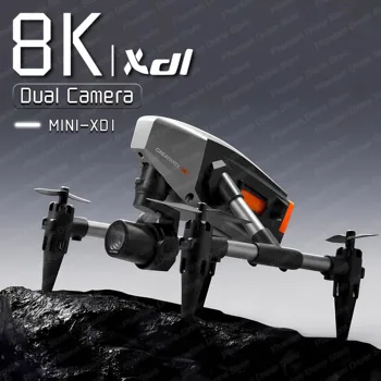 Новый мини-дрон XD1 4K Профессиональный 8K Двойная камера 5G WIFI Высота Поддержание четырех сторон Обход препятствий RC Квадрокоптер Игрушка