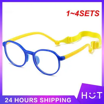 1 ~ 4SETS Защита глаз Подходит для использования компьютера и мобильного телефона Прочные студенческие очки с синим светом Детские очки Tr