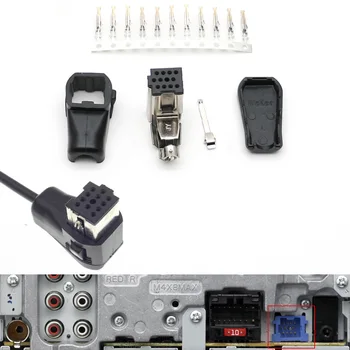  Автомобильный 11-контактный аудиовход AUX Штекер Кабель для головного устройства Pioneer Разъемы для компакт-дисков / радиоприемников IP-BUS Модифицированный разъем для сборки DIY