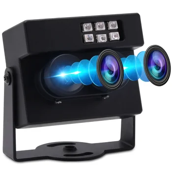 ELP 2MP WDR Double Lens USB Камера FHD 1080P День Ночь 30 кадров в секунду Веб-камера с датчиком AR0230 6 шт. ИК-светодиодные фонари