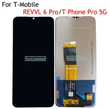 черный 6,82 дюйма для T-Mobile REVVL 6 Pro T Phone Pro 5G TMAF035G ЖК-дисплей Экран сенсорный дигитайзер Панель в сборе / с рамкой