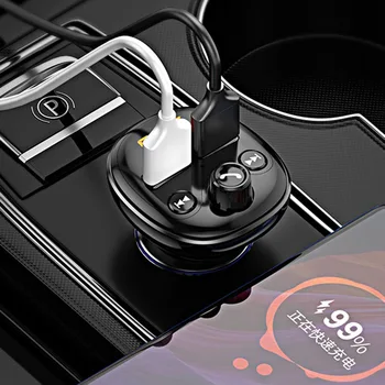  Автомобильный радио Модулятор MP3 Плеер FM Передатчик Bluetooth-совместимый Двойной USB-интерфейс Зарядное устройство Адаптер Авто Аксессуары