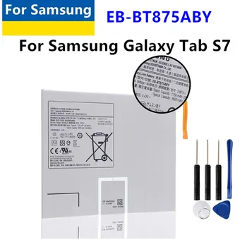  Сменный аккумулятор телефона EB-BT875ABY для Samsung Galaxy Tab S7 Galaxy Tab S7 SM-T875 Батарея для планшета + бесплатные инструменты