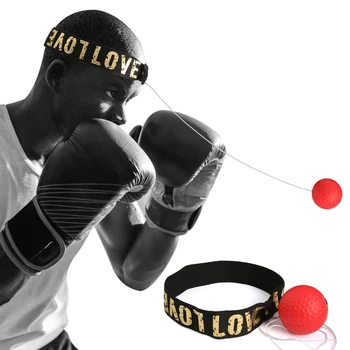Боксерский скоростной мяч Голова PU Punch Ball MMA Sanda Training Рука Глазная реакция Домашний мешок с песком Фитнес Боксерское оборудование