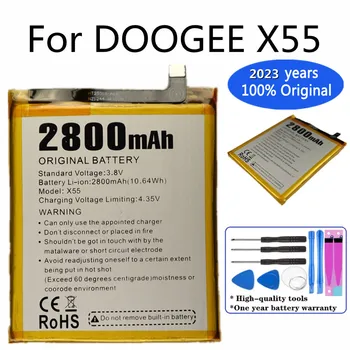 2023 годы Новый высококачественный оригинальный аккумулятор для DOOGEE X55 2800 мАч Сменный смартфон Батареи Bateria + инструменты