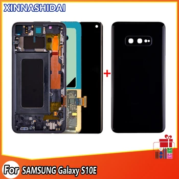  Для Samsung Galaxy S10e G970FU ЖК-дисплей с сенсорным экраном AMOLED Замена оцифровки в сборе NO Burn Shadows