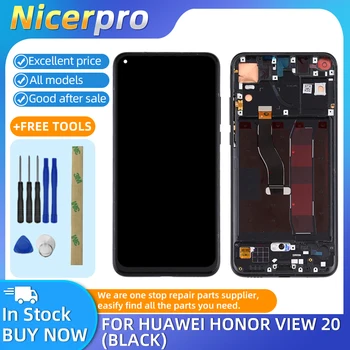 ЖК-экран и дигитайзер в сборе с рамкой для запасных частей для экрана Huawei Honor View 20