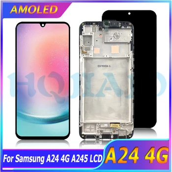 Super AMOLED ЖК-дисплей для Samsung A24 4G A245 SM-A245F SM-A245F / DS A24 4G ЖК-дисплей Дигитайзер Сенсорная сборка