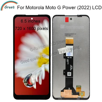 6,5 дюйма IPS для Motorola Moto G Power 2022 ЖК-дисплей с сенсорной панелью Датчик дигитайзера для дисплея Motorola Moto G Power