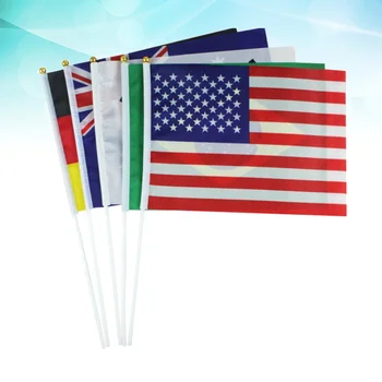 Флаги для ручных палок США Международный флаг с палкой Флаг с флагом Флаг Великобритании Флаг Юнион Джек Флаг Палка Флаги Страны