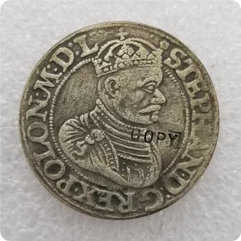 1583 Речь Посполитая Польская Коронная - Стефан Баторий (монетный двор Олькуша) Копия монеты