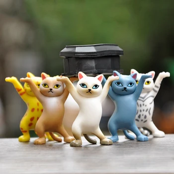  привлекательная игрушка очаровательная удобная инновационная канцелярия набор для хранения танцующих кошек домашний декор креативный кронштейн для наушников кошка
