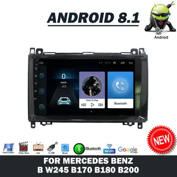 9 дюймов Android 8.1 Авто Стерео Радио GPS Навигация для Mercedes Benz B W245 B170 B180 B200 Авто Мультимедийный Vedio Player 2 Din