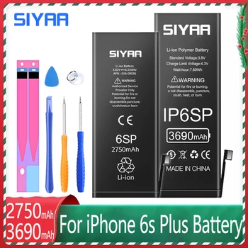 SIYA Аккумулятор для iPhone 6S Plus 6Splus 6SP iPhone6SP HighCapacity 3690 мАч Замена литий-полимерного мобильного телефона Bateria Инструменты