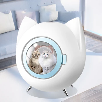 Современные креативные сушилки для домашних животных Интеллектуальный бесшумный фен для кошек Домашний портативный воздуходувка для собак Простые аксессуары для наполнителя для кошачьего туалета