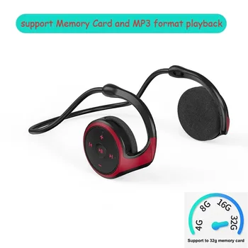 Новые спортивные складные беспроводные наушники с открытым ухом Hifi Music 5.0 Bluetooth наушники с поддержкой микрофона FM / TF карта
