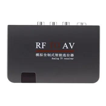 Мини портативный радиочастотный аналоговый телевизионный приемник RF в AV преобразователь радиочастот в AV модулятор питания адаптер питания USB-порт с видеокабелем
