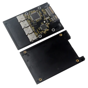 2,5-дюймовый адаптер 4 TF на SATA, самодельный твердотельный накопитель SSD, для карты RAID группы Micro-SD на SATA