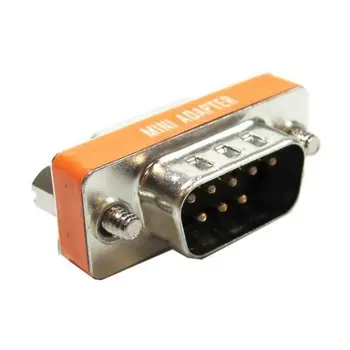 RS232 9-контактный адаптер смены пола с внутренней / внутренней резьбой DB9 Последовательный удлинитель M-F с перекрестным разъемом Соединитель преобразователя Соединитель