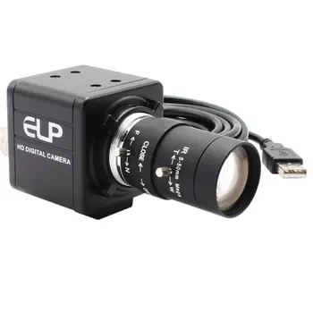 ELP Веб-камера с глобальным затвором 720P 60 кадров в секунду HD Высокоскоростная монохромная камера AR0144 Ручной объектив CS с переменным фокусным расстоянием для монитора, движущегося