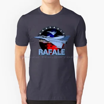 Dassault Rafale Французский истребитель Самолет Футболка 100% хлопок Футболка Самолет Dassault Rafale Франция Авиация Самолет Военный