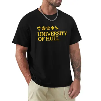Футболка Университета Халла, симпатичная одежда, футболка с графическим рисунком, футболки, мужские футболки оверсайз, большие и высокие футболки для мужчин