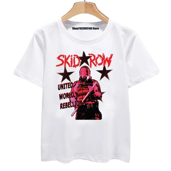Мужская летняя мода Skid Row Футболка Рок-группа смешная футболка новинка футболка женские графические футболки мужская одежда