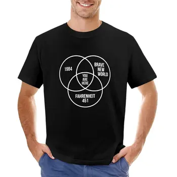 1984 Дивный новый мир 451 градус по Фаренгейту Футболка Заговор летняя одежда Футболка однотонная футболка мужские большие и высокие футболки