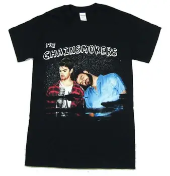 Chainsmokers Alex Andrew Черная футболка Новый официальный мерч DJ EDM