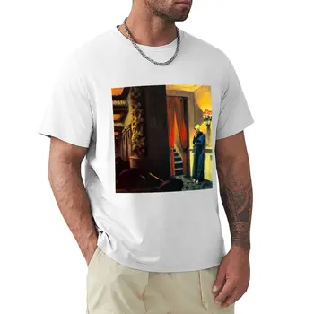 НЬЮ-ЙОРКСКИЙ ФИЛЬМ - ЭДВАРД ХОППЕР Футболка смешная футболка спортивные футболки для фанатов одежда хиппи милая одежда мужские высокие футболки
