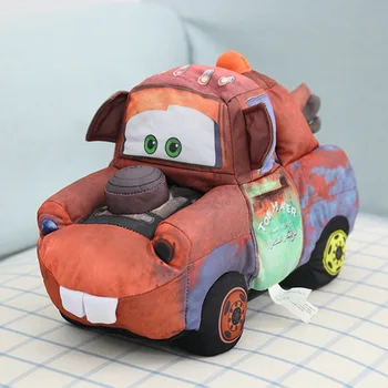  25 см Disney Cartoon Pixar Cars Mater Молния Маккуин Друзья Mater Мягкие хлопковые плюшевые игрушки Кукла Мягкие подарки для детей