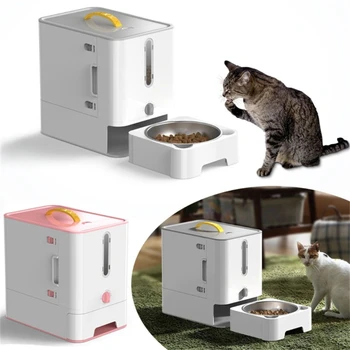  Коробка для собачьего корма для хранения продуктов Миска для собак Ведро для кормушки для кошек Контейнер для корма для домашних животных