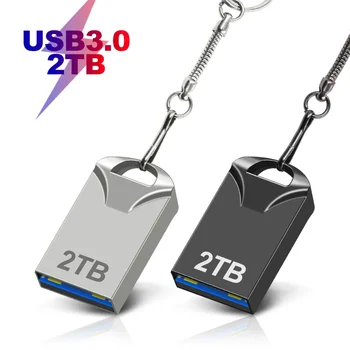 Новый USB 3.0 2 ТБ Металлические Cle USB Флэш-накопители 1 ТБ Серебряный флеш-накопитель 512 ГБ Высокоскоростной флеш-накопитель ТИП C 64 ГБ Usb Memoria Бесплатная доставка