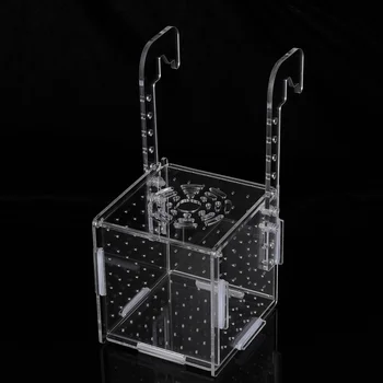 Balacoo Aquarium Fish Breeding Box - Прозрачный аквариумный изоляционный инкубаторий для креветок и мальков (крючок 10 * 10 * 11 см)